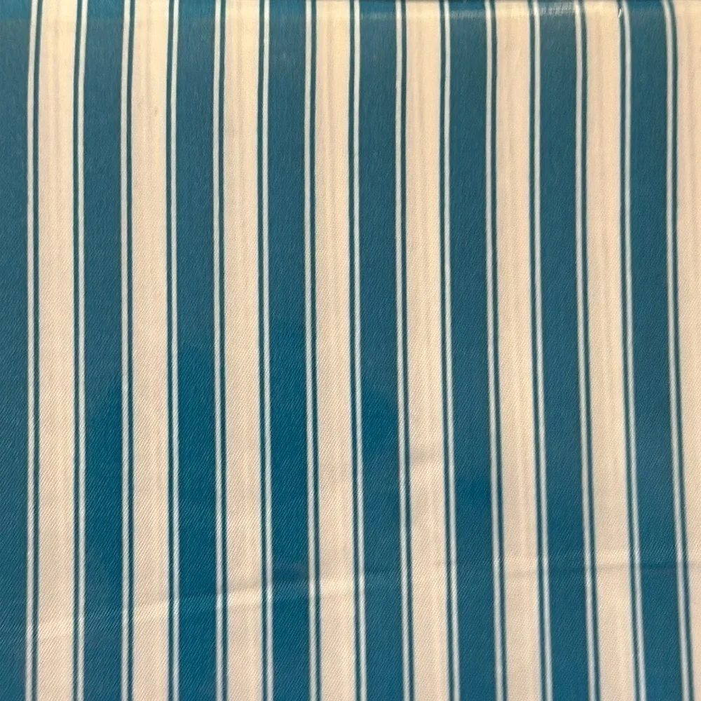 Traditional At Home 4 pc Twin Sheet Set Crayon Blue and white stripes.